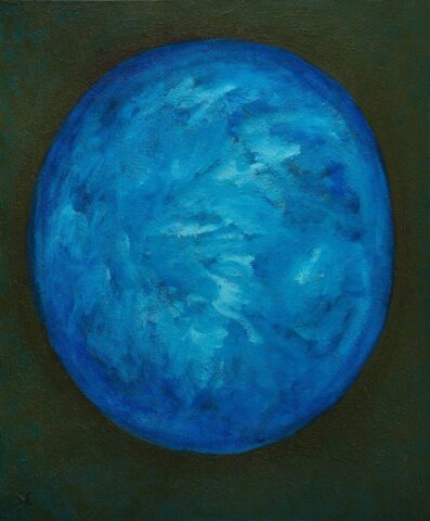 Opus 5, pintura acrílica de Susana Epstein de la serie Génesis, 1,00 x 1,20 m