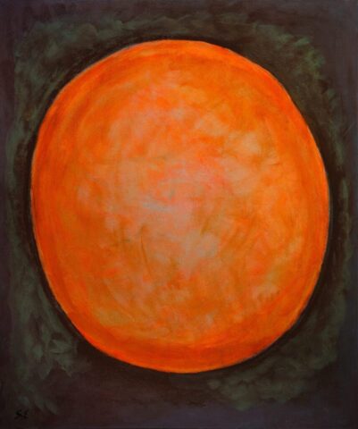 Opus 6, pintura acrílica de Susana Epstein de la serie Génesis, 1,00 x 1,20 m