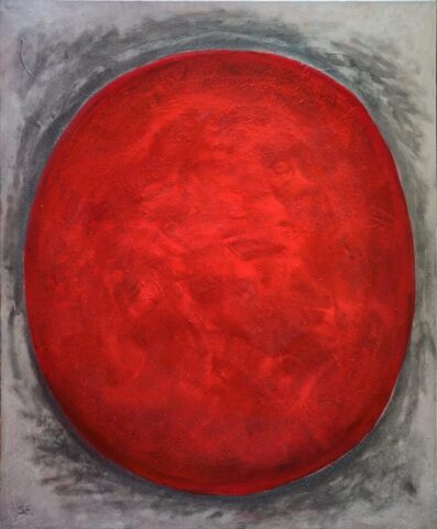 Opus 7, pintura acrílica de Susana Epstein de la serie Génesis, 1,00 x 1,20 m